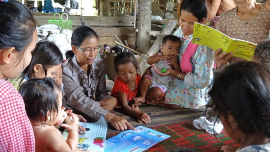 Children with parents learning to read