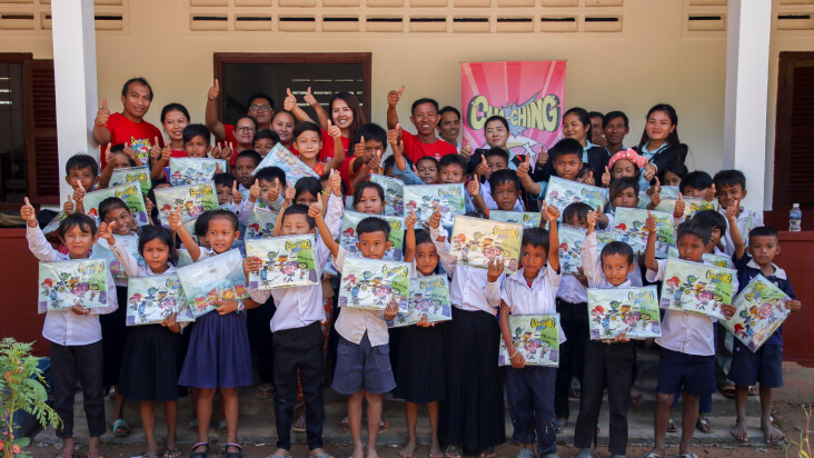 Map showing Prudential’s geographic scale across Asia and Africa