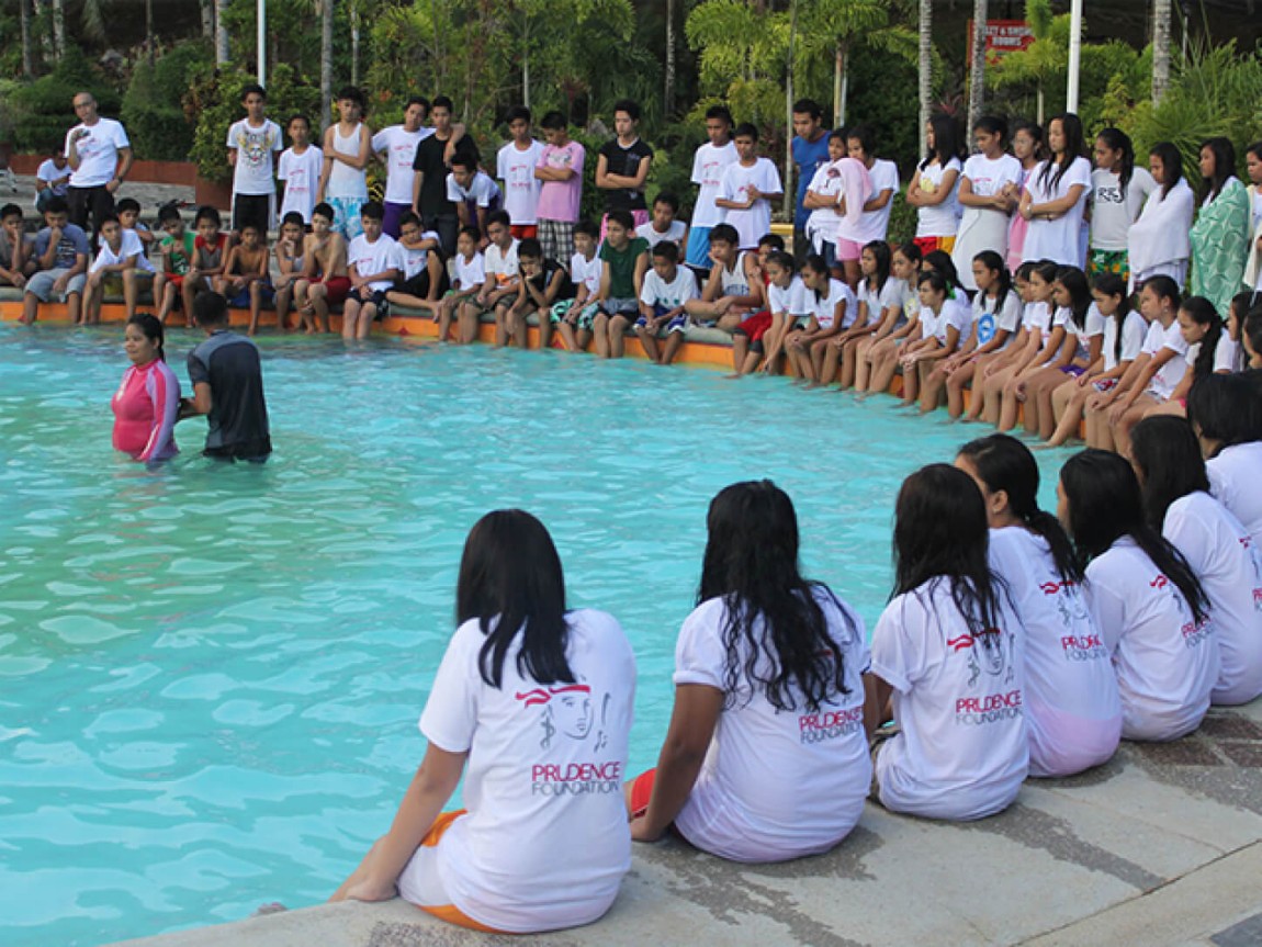 Children watching a Safe Schools demonstration