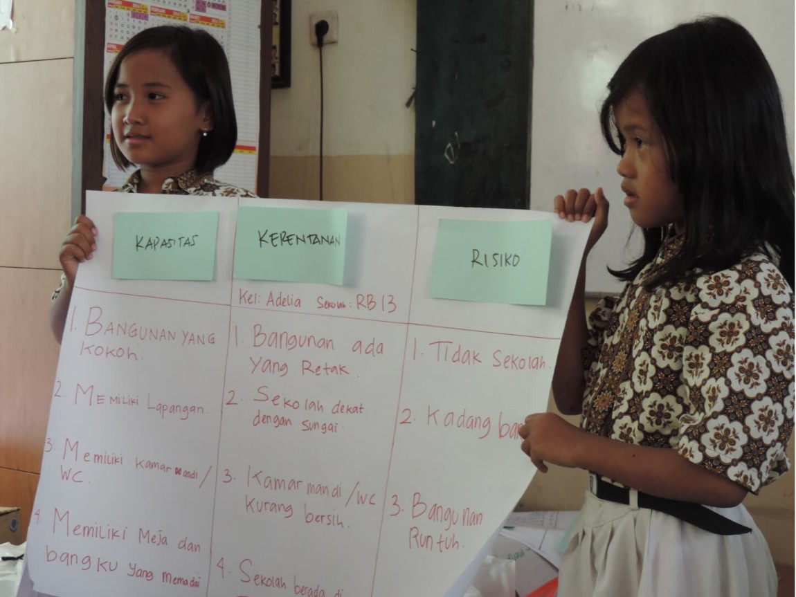 Children presenting the things they’ve learned