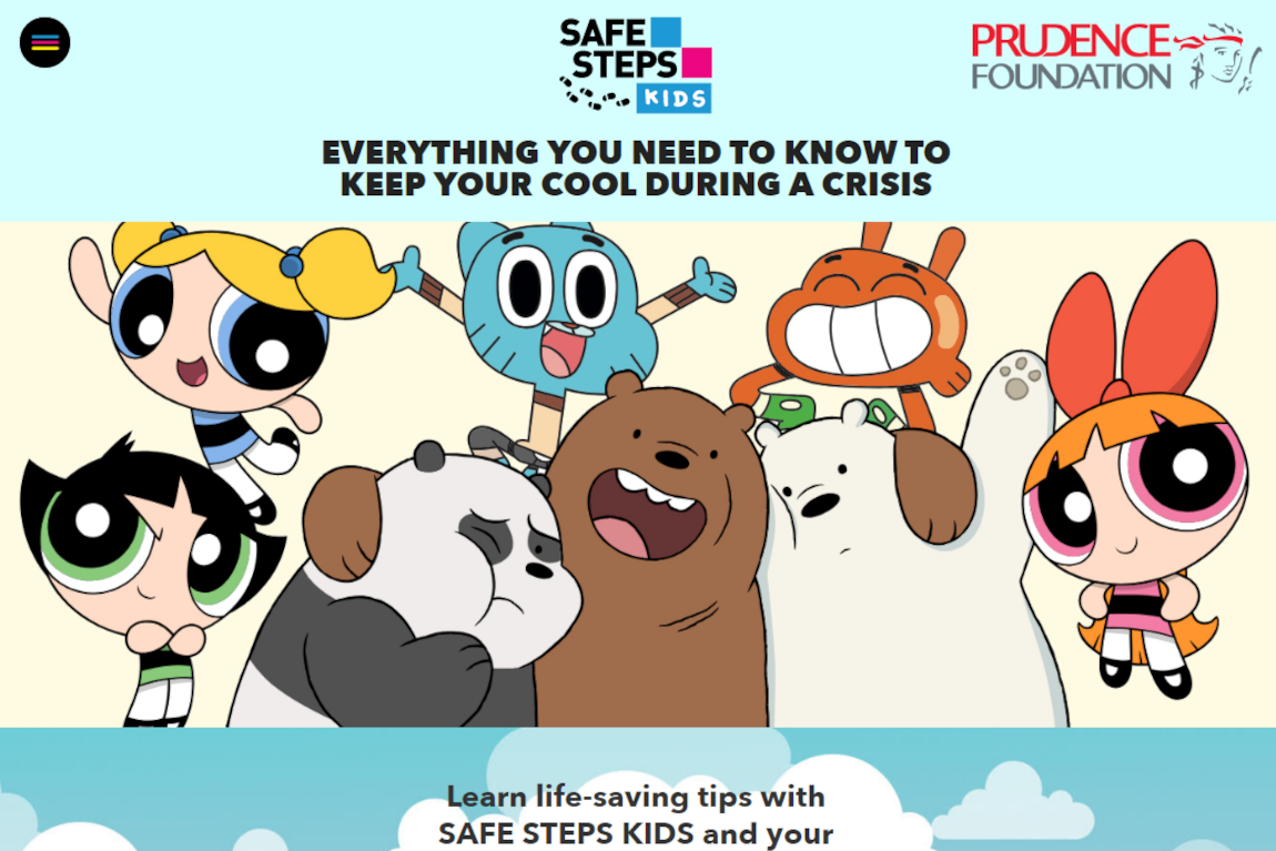 SAFE STEPS Kids Website